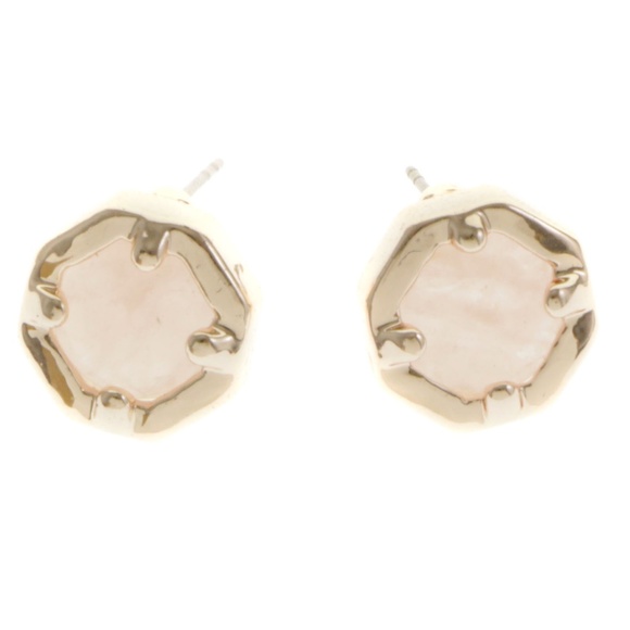 Express Post-Earrings Peach/Gold NWT - Picture 3 of 4